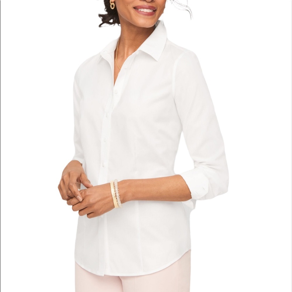 Talbots white button up ⭐️